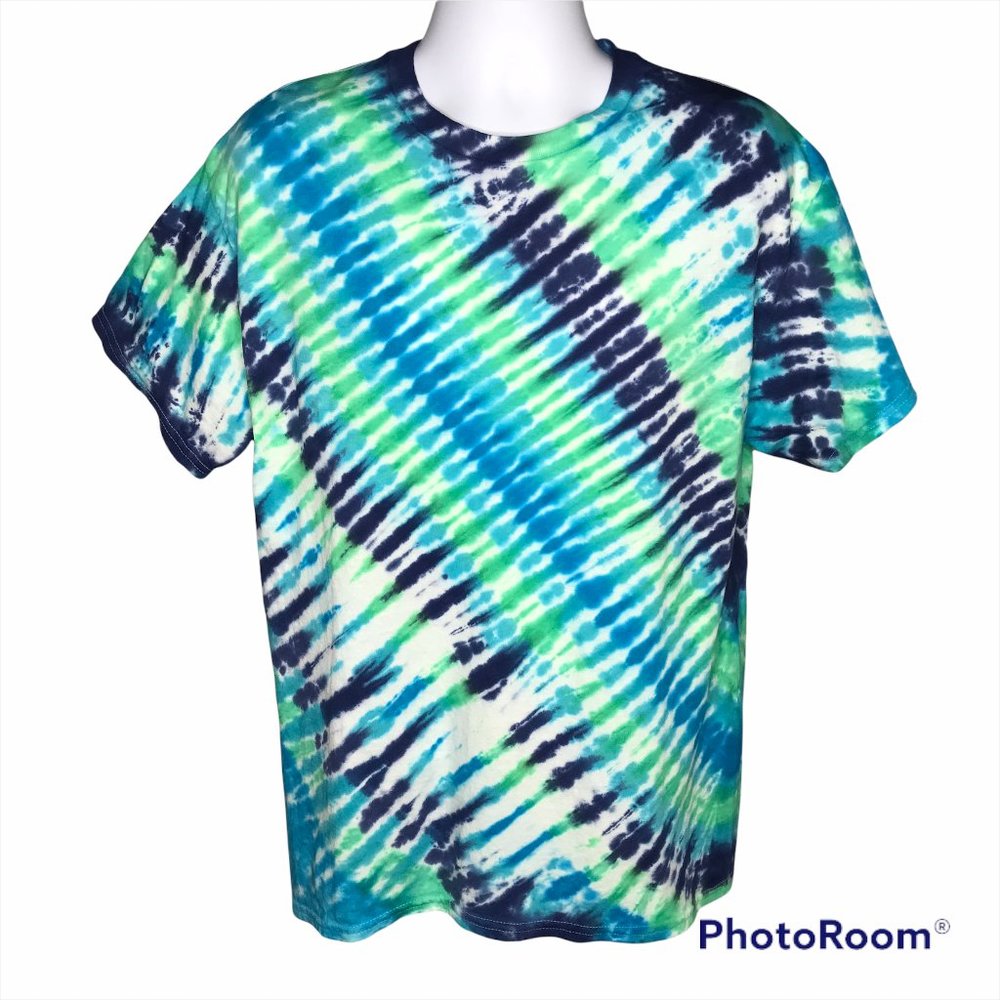 New Diagonal Tie-Dye S/S T-Shirt | Large